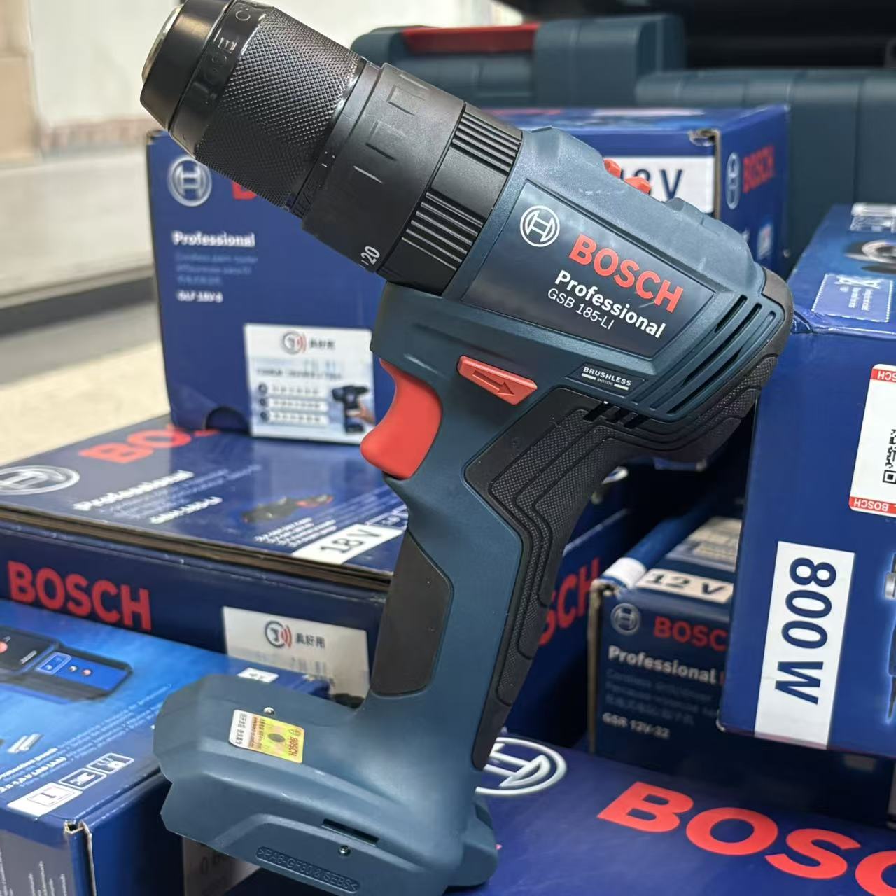 Bosch Drill Gsb 18V - BOSCH GSB 185-LI Bor Impak Tanpa
