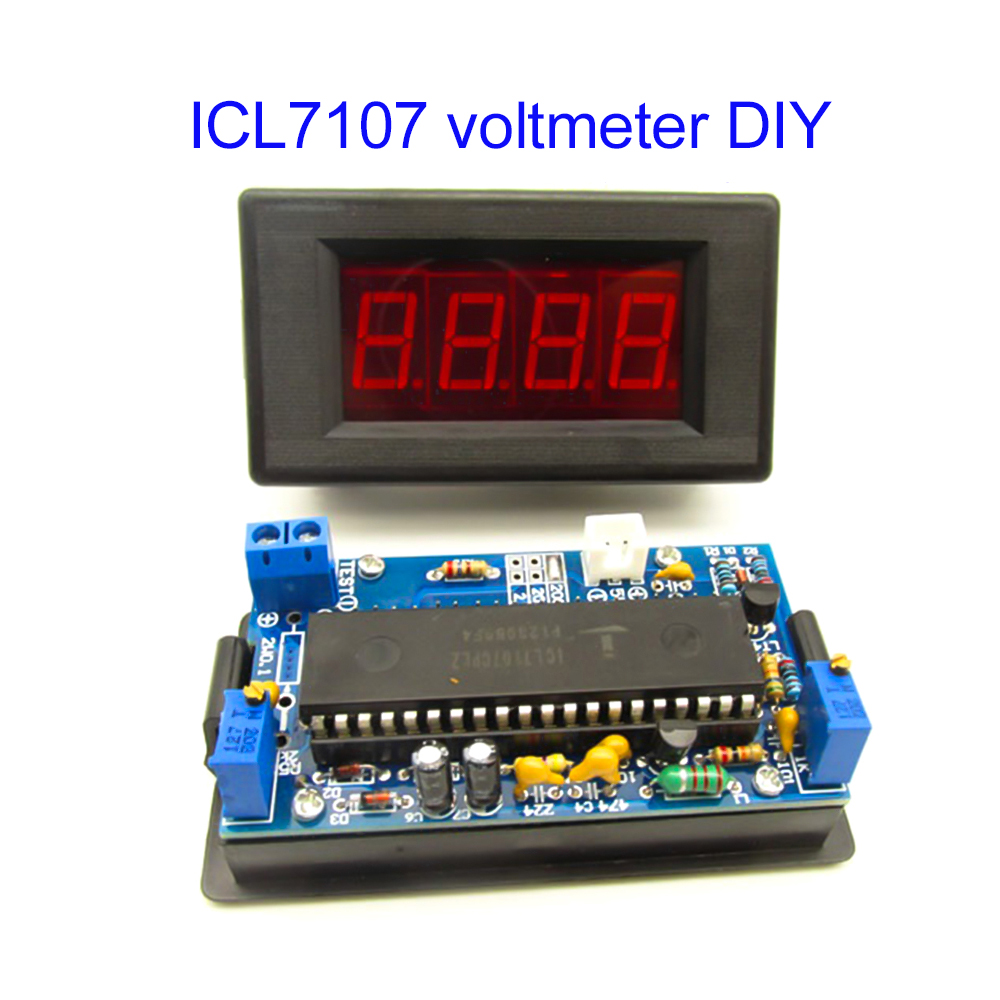 Diy Electronics Websites - Kit Suku Cadang Voltmeter ICL7107 DIY