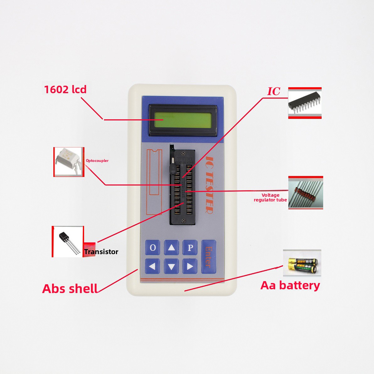 Diy Electronics Shop - Penguji Transistor IC TSH‑06F untuk Bengkel