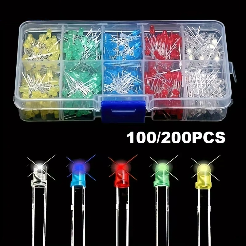 R/Diy Electronics - 100/200 Buah 3Mm 5Mm Kit Dioda