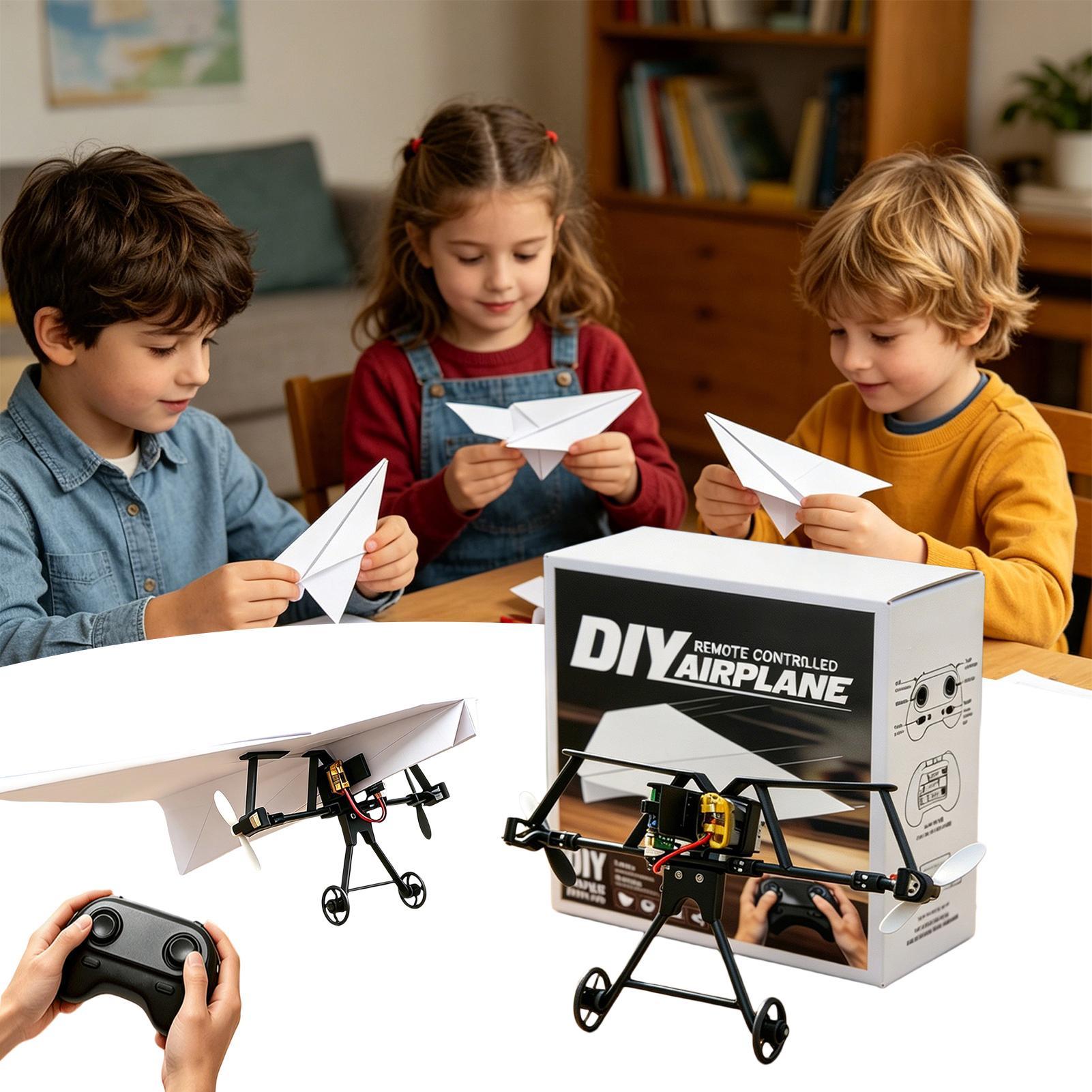 Diy Electronics Kids - Kit Pesawat Kertas RC DIY Mainan