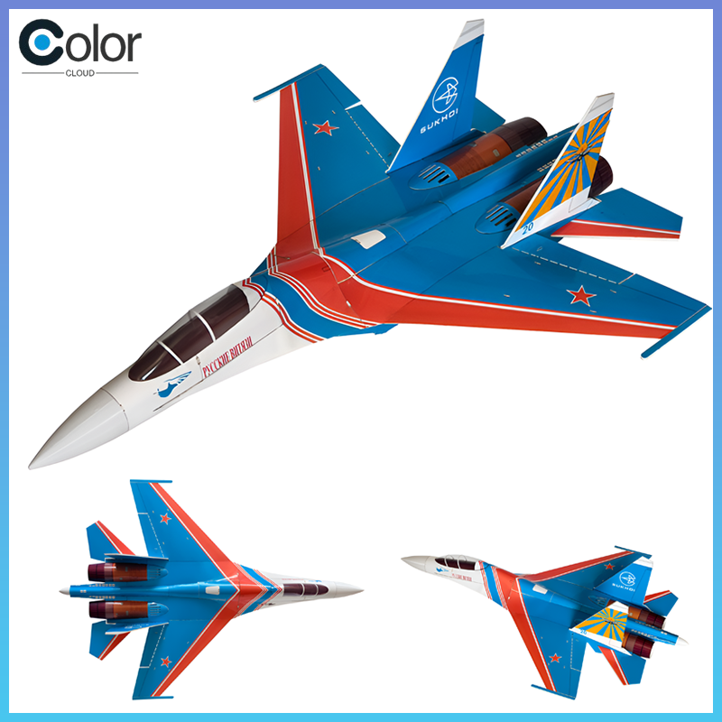 Diy Electronics Kids - Pesawat Tempur RC Su-27 Ducted Fan