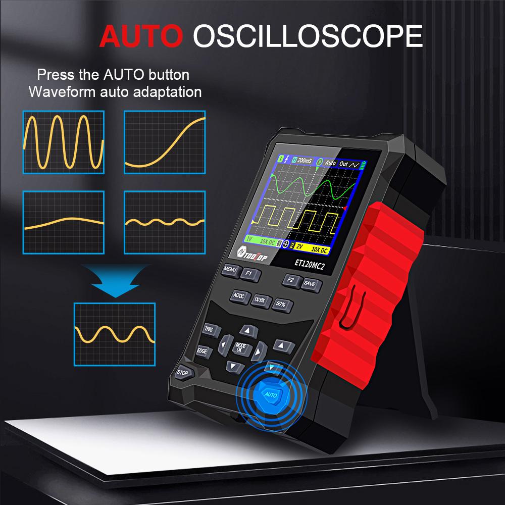 2024 terbaru TOOLTOP ET120MC2  - Oscilloscope Dso Mini ulasan dan harga