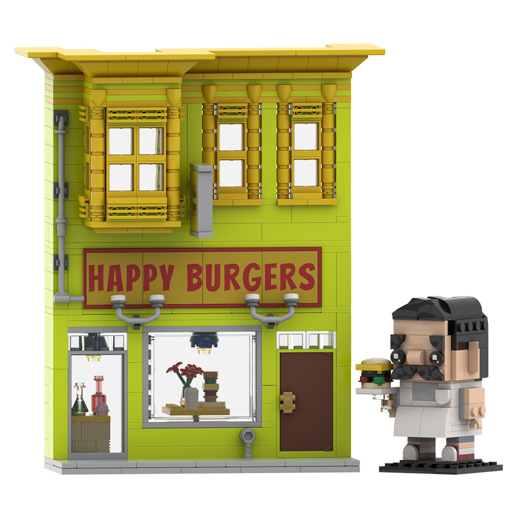 Gobricks MOC Bobs Burgers Mode - Diy Electronics Shop ulasan dan harga