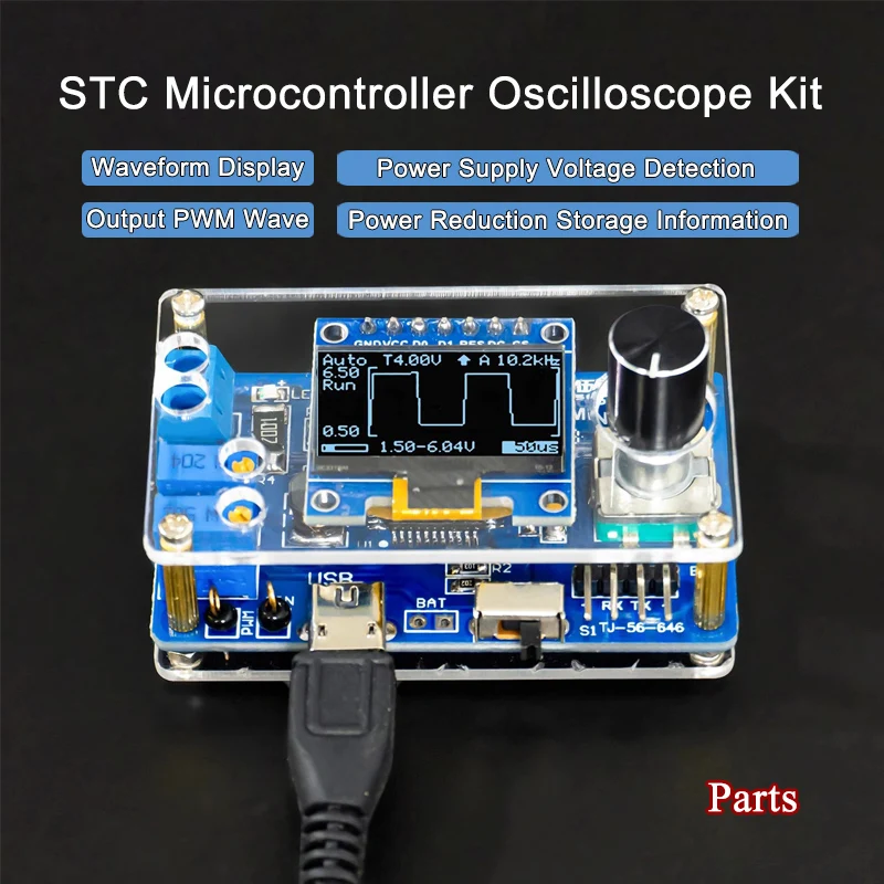 STC8K8A Kit Mikrokontroler DIY - Oscilloscope Dso Mini ulasan dan harga