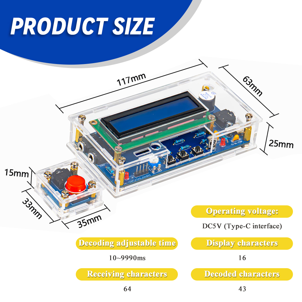 Dekode Telegraf DIY dengan Kit - R/Diy Electronics ulasan dan harga