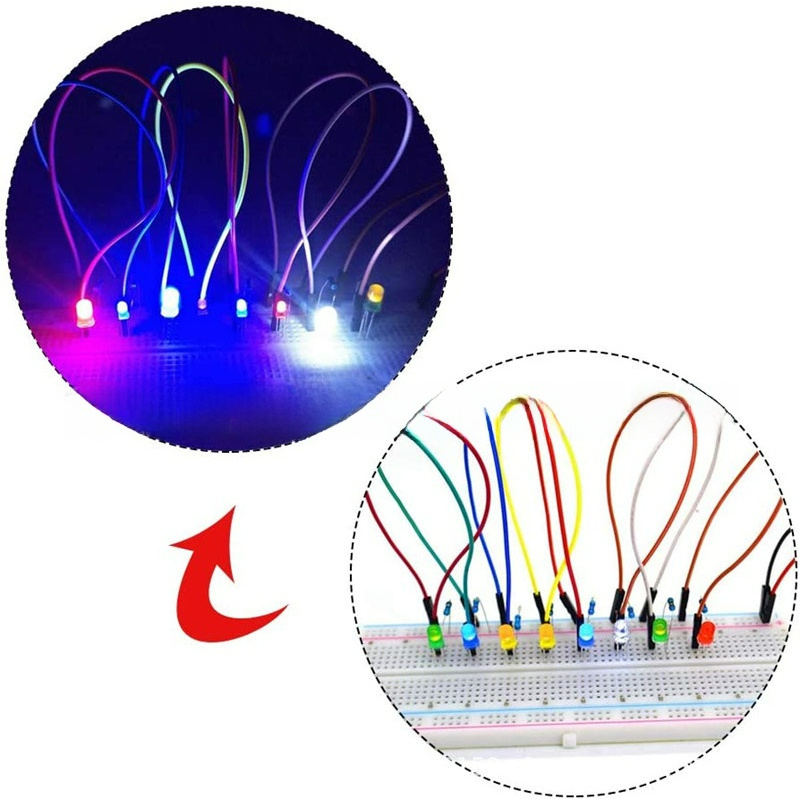 400 buah dioda LED pin ganda 3 - R/Diy Electronics ulasan dan harga