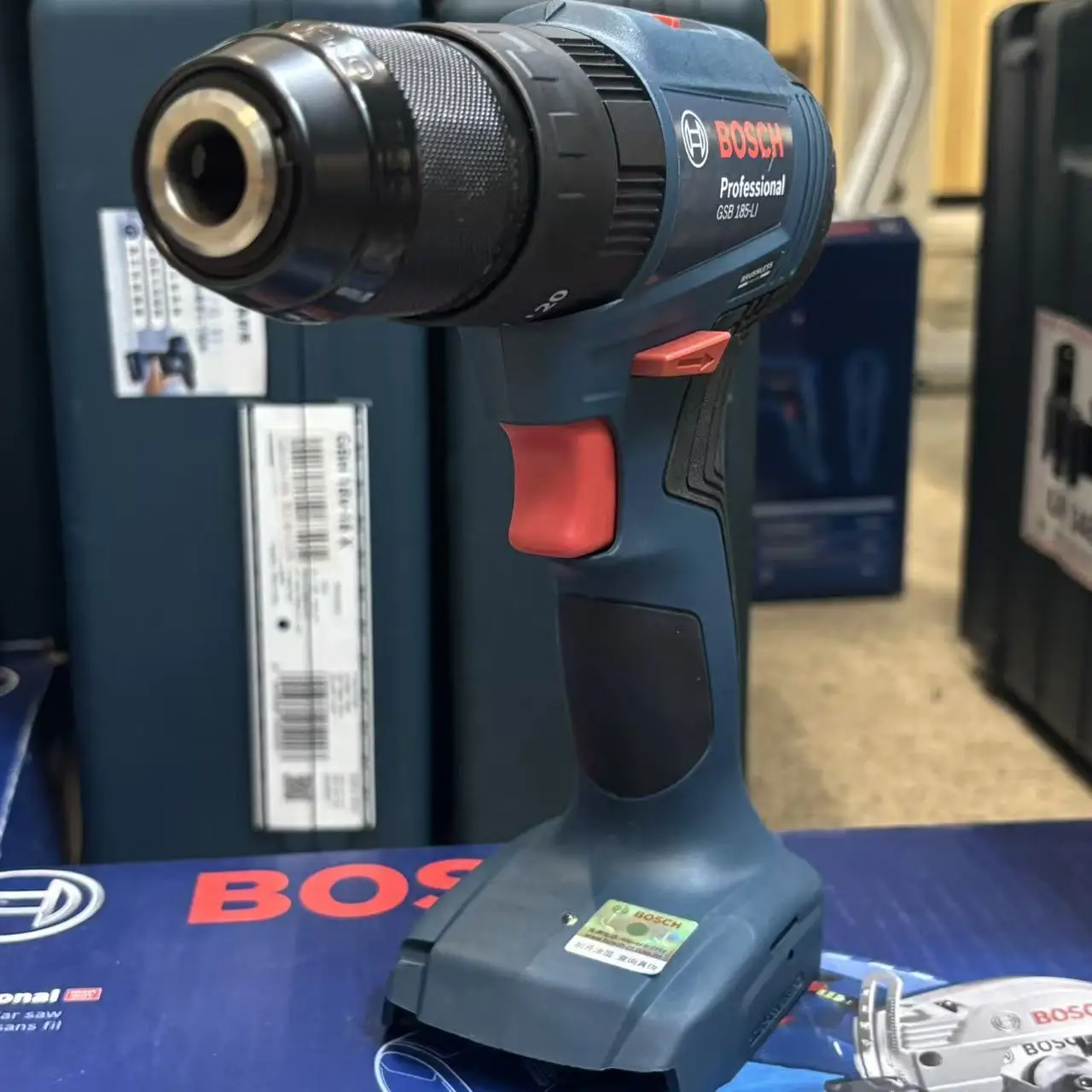 BOSCH GSB 185-LI Bor Impak Tan - Bosch Drill Gsb 18V ulasan dan harga