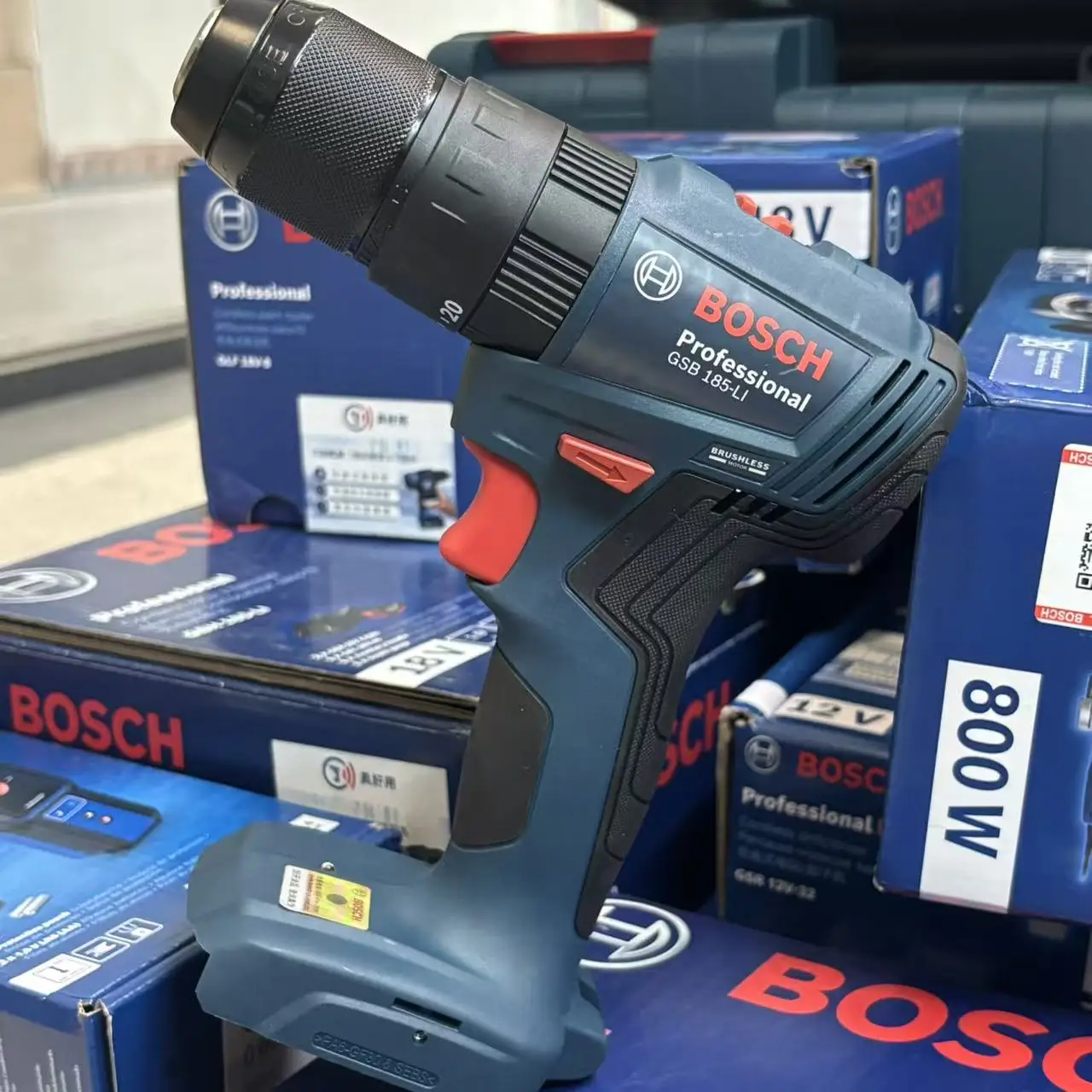 BOSCH GSB 185-LI Bor Impak Tan - Bosch Drill Gsb 18V ulasan dan harga