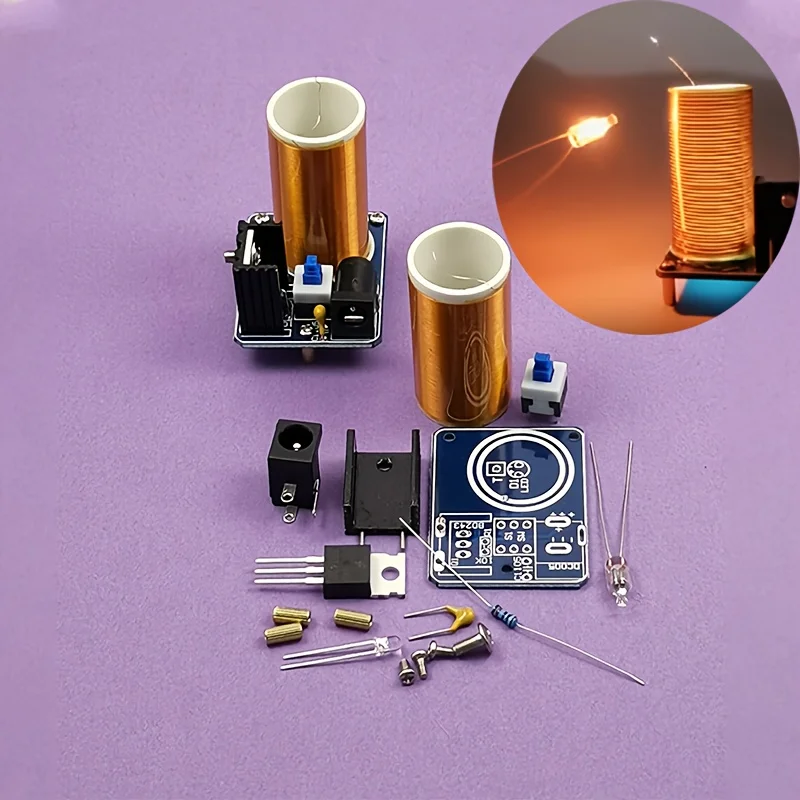 Kit Mini Tesla Coil BD243 Proy - Hobby Diy Electronics Kit ulasan dan harga