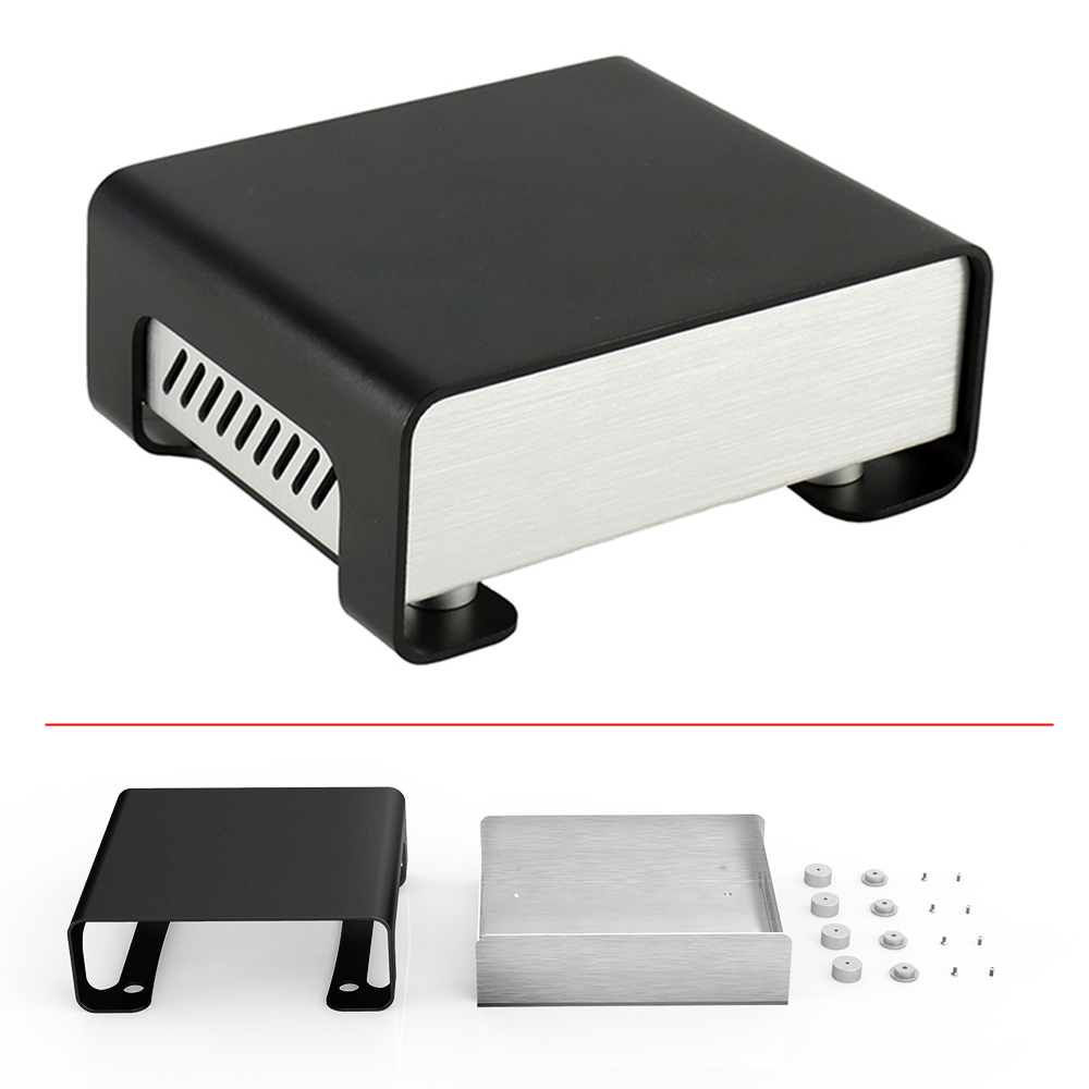 Kotak proyek Aluminium kompone - Diy Electronics Websites ulasan dan harga