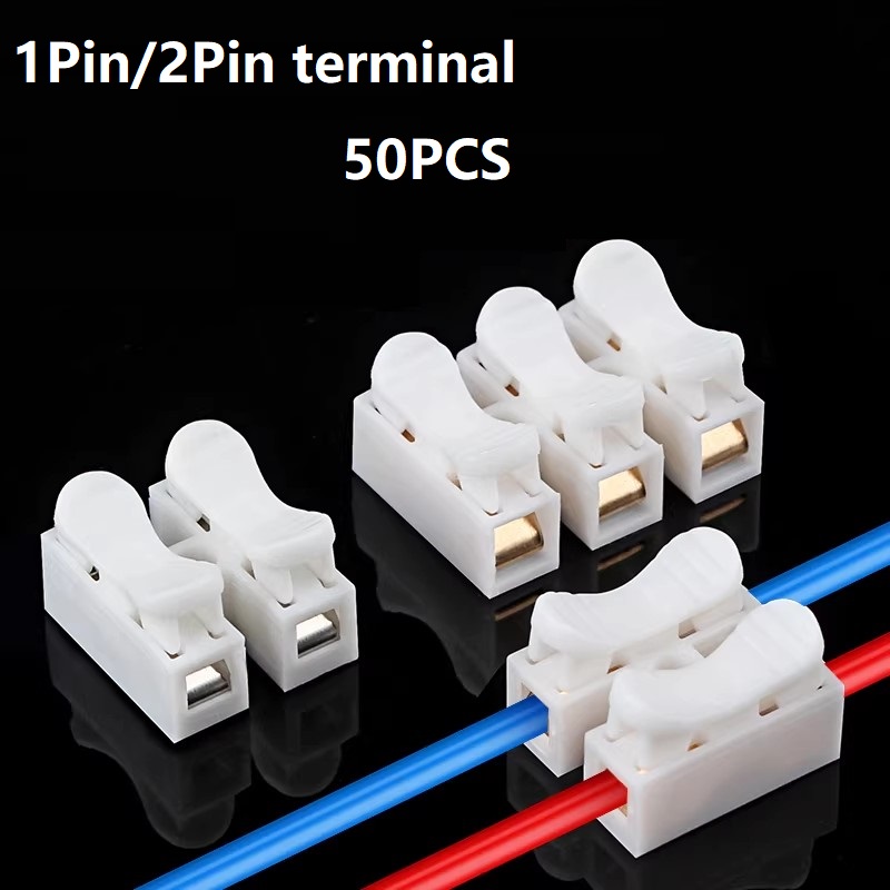 50Pcs Konektor Kabel Cepat Tan - Diy Electronics Wire ulasan dan harga